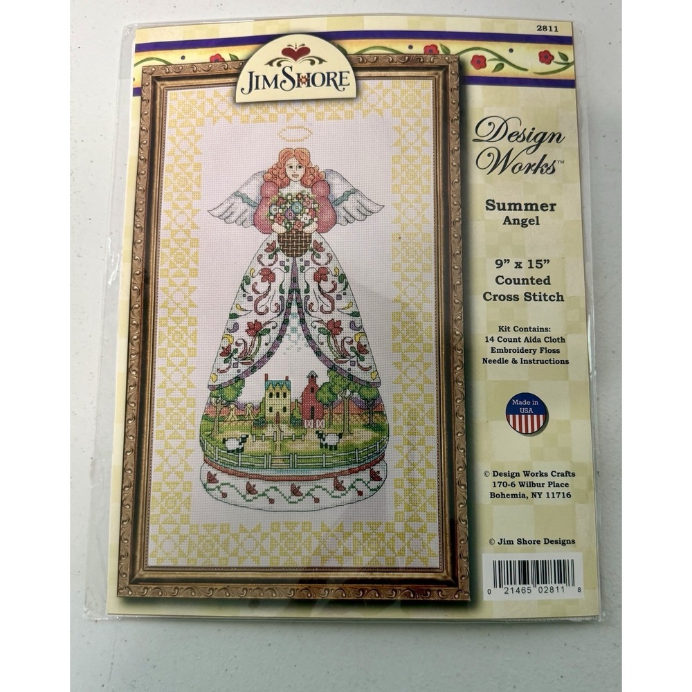 Design Works DW2811 Summer Season Angel Cross Stitch Kit Jim Shore Designs